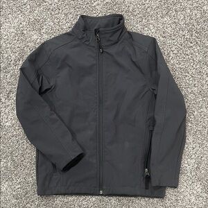 Boys Dark Grey Zip-Up Jacket